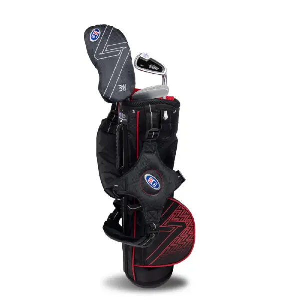 US Kids UL7-39 3 Club Set - Black/Red