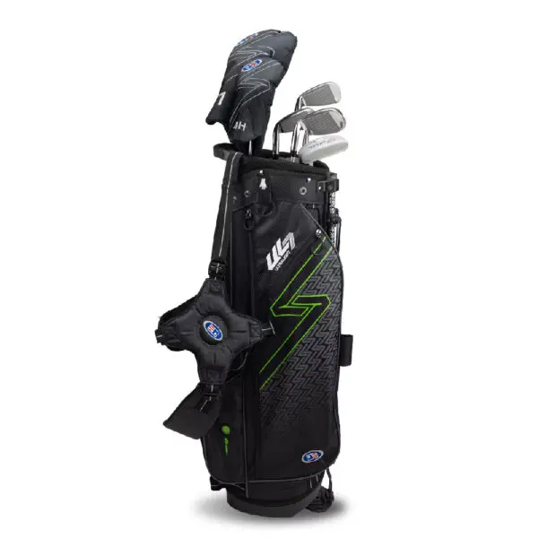 US Kids UL7-57 7 Club Set - Black/Green