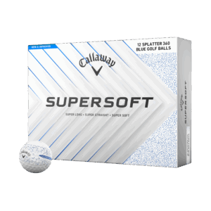 Callaway Supersoft Splatter 360 Blue Golf Balls