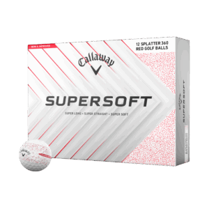 Callaway Supersoft Splatter 360 Red Golf Balls