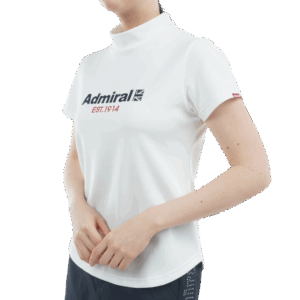 Admiral Golf Women's CARAT Logo Print Mock Shirt