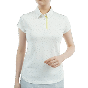 Admiral Golf Women's Dancing Logo Cap Sleeve Polo Shirt