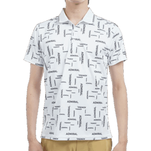 Admiral Golf Men's Mosaic Logo Print Polo Shirt