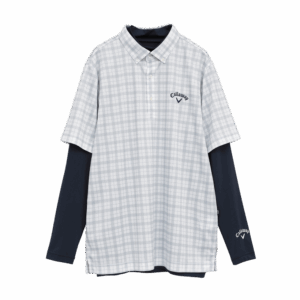 Callaway Men's Check Print Short Sleeve Polo Shirt
