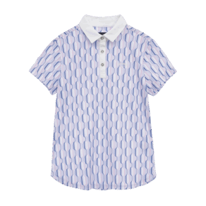 Callaway Women's Geometric Print Short Sleeve Polo Shirt