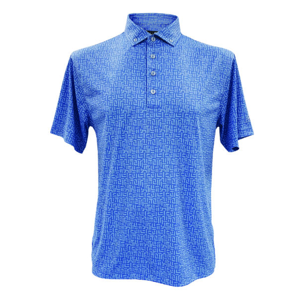 Performance Gear (PG) Men Golf Shirt PGST2410 Maze Blue Grey