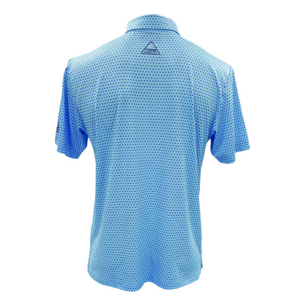 Performance Gear (PG) Men Golf Shirt PGVR2411 Polka Dot - Light Blue - Image 2