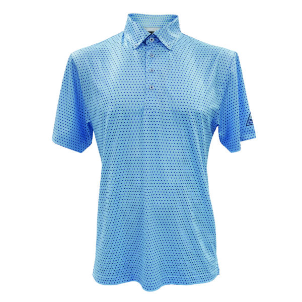 Performance Gear (PG) Men Golf Shirt PGVR2411 Polka Dot - Light Blue