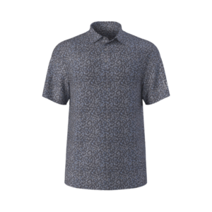 PGA Tour All-Over Golf Confetti Print Polo Shirt - IRON GATE