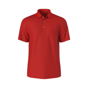 PGA Tour Airflux Mesh Polo Shirt - CHILI PEPPER