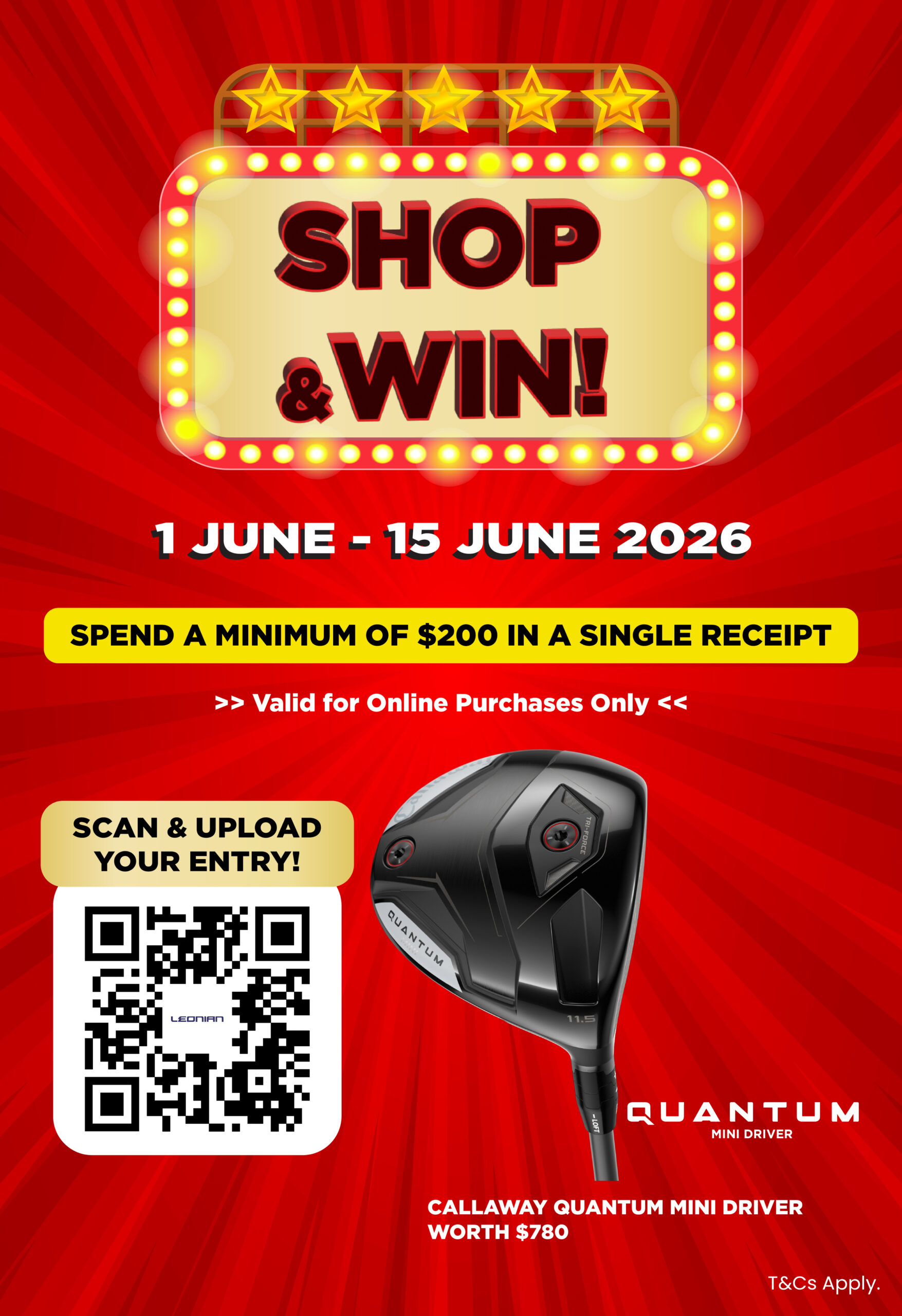4. 1 JUNE - 15 JUNE - CALLAWAY QUANTUM MINI DRIVER_E-comm Mobile Banner