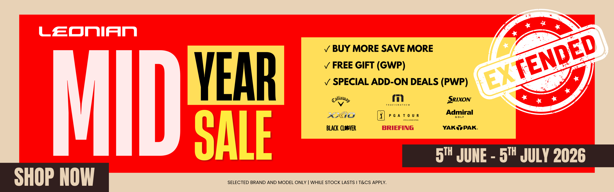 LEONIAN MID YEAR SALES